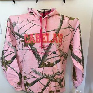 Pink Camo Hoodie Cabela's Women's Varsity Hooded Pink Realtree NEW MSRP $39.99